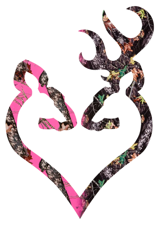 Browning Buck Heart Brn 3922290614 Decal Buck-heart 6" H&h Camo