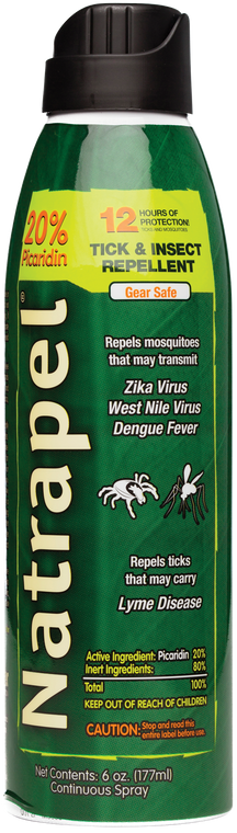 Natrapel 00066878 Picaridin Insect Repellent 6 oz Aerosol Repels Ticks & Biting Insects Effective Up to 12 hrs