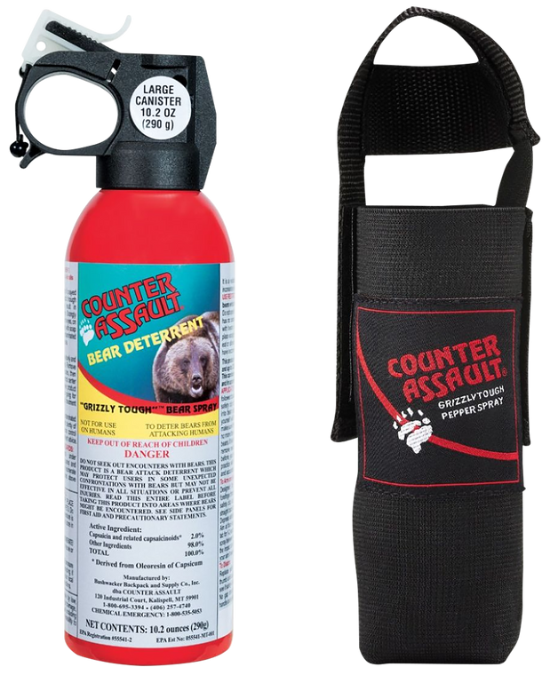 Counter Assault 15067035 Bear Sprayw/Holster 32 ft-7 Seconds Range 10.20 oz