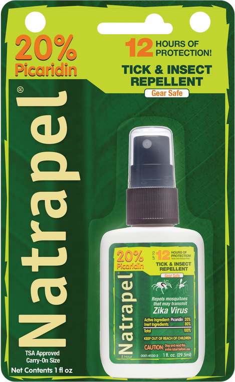 Natrapel 00066850 Picaridin Insect Repellent 1oz Spray Repels Ticks & Biting Insects Effective Up to 12 hrs