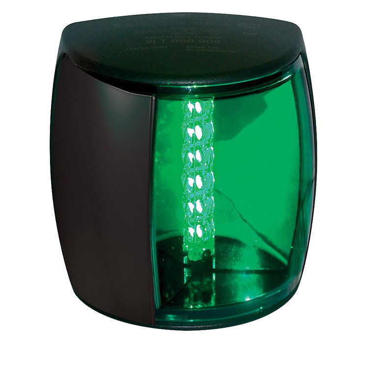 Hella Marine NaviLED PRO Starboard Navigation Lamp - 3nm - Green Lens/Black Housing