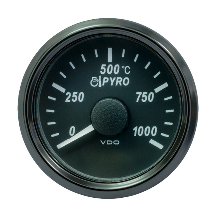 VDO SingleViu 52mm (2-1/16") Exhaust Gas Temp. Gauge - 1000¬∞C