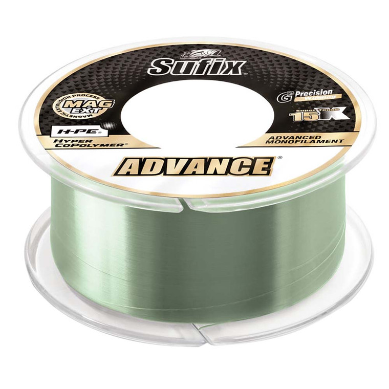 Sufix Advance¬Æ Monofilament - 14lb - Low-Vis Green - 330 yds