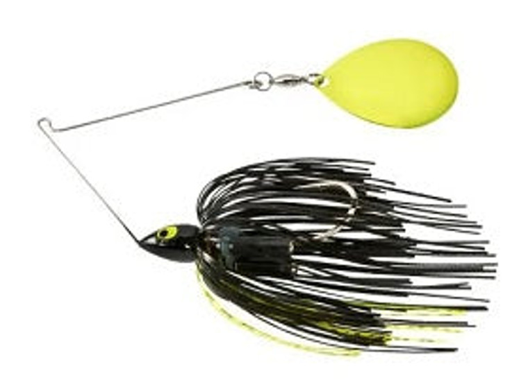 War Eagle Night Time Spinnerbait 1/2oz  CHA Black Chartreuse