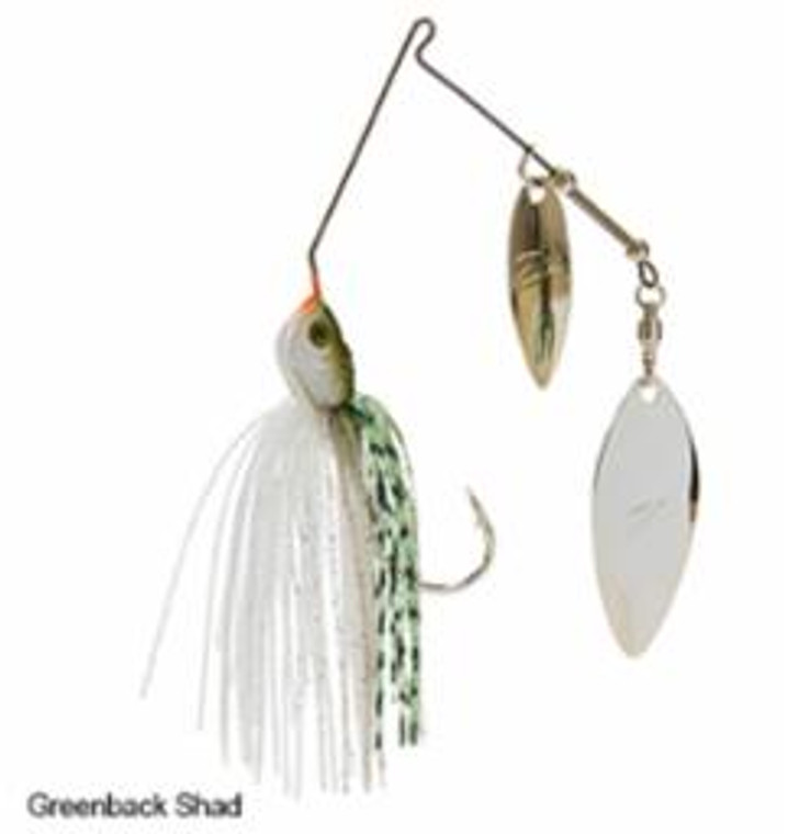 Z-Man Power Slingbladez Spinnerbait 3/4 Wil/Wil Greenback Shad