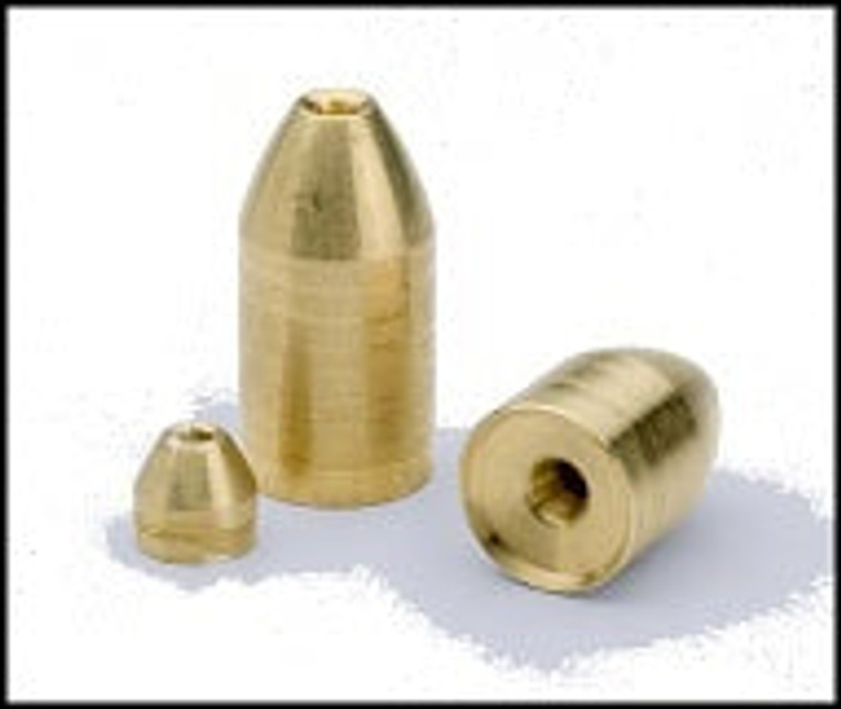 Bullet Weight Brass Worm Weight 2ct 3/4