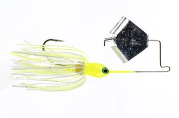 Strike King Mini Pro Buzz 1/8oz Chartreuse/White