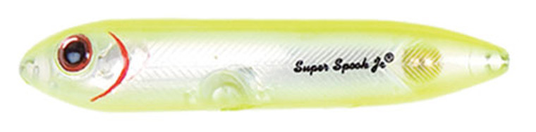 Heddon Saltwater Super Spook 5" Chartreuse/Silver Insert