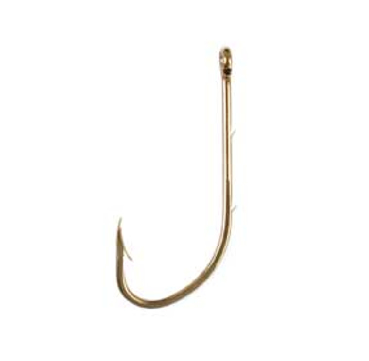 Eagle Claw Bronze Baitholder Hook 100ct Size 3/0