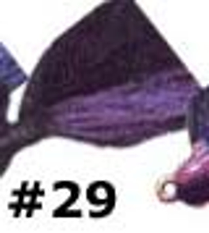 Arkie 1/4 Bucktail 6/cd Black/Purple