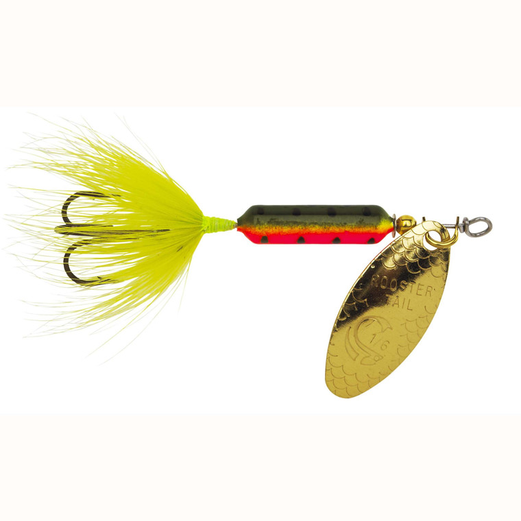 Yakima Rooster Tail 1/4 Fire Tiger Yakima Rooster Tail 1/4 Fire Tiger
