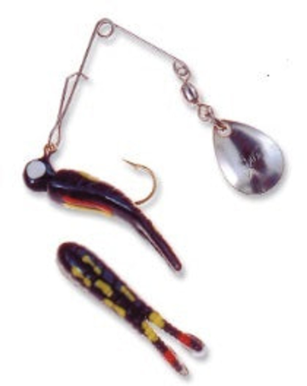 Betts Spin 1/8 Value Pack Split Tail White/Black Stripe