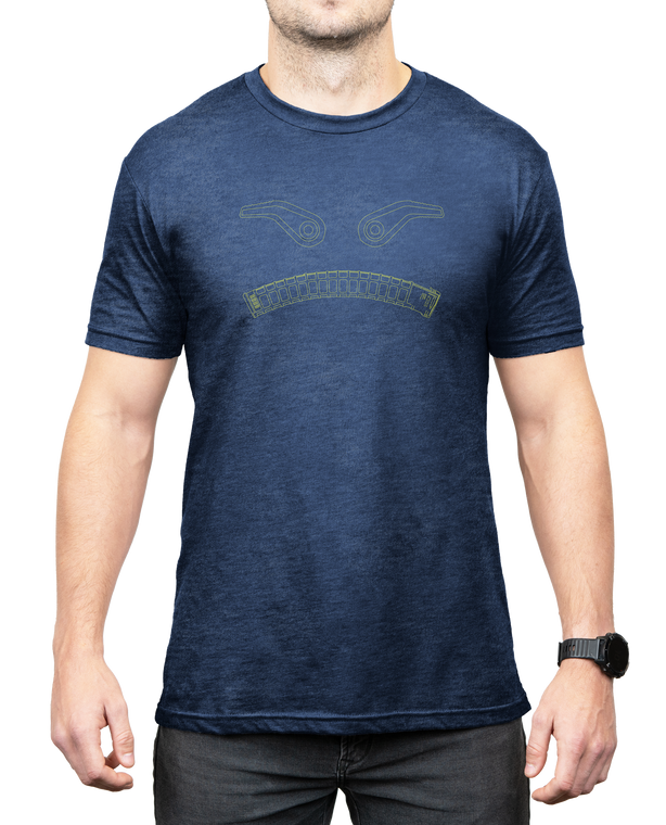 Magpul MAG1268411XL MagmouthNavy Heather Cotton/Polyester Short Sleeve XL