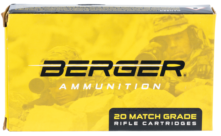 Berger Match Grade Ammunition 6.5 Creedmoor 130 Grain Hybrid OTM Tactical Hollow Point 20RD