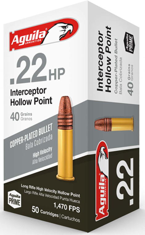 Aguila Interceptor 22Lr 40Gr - Lead-Hp 1000Rd Case Lot