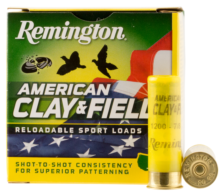 Rem Ammunition American Clay & Field 20344 Ht1275 12 7.5 11/8 25/10