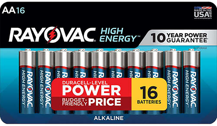 Rayovac Aa High Energy Alkaline Batteries Ray 815-16Lt.03 16Pk