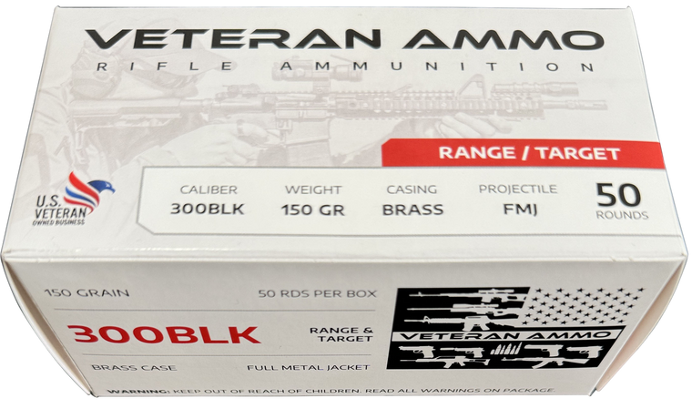 Hyperion Munitions Hmbx30015050 Veteran Ammo 300 Out 150 Gr Fmj 50 Per Box