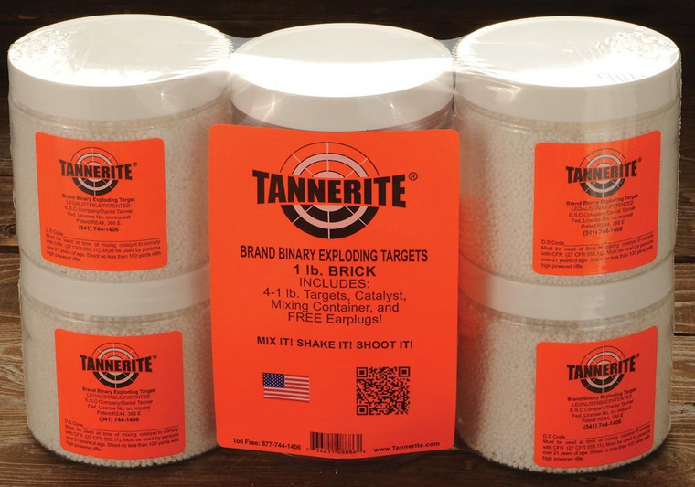 Tannerite 1/2 Pound Target Tan 1/2Br Halfbrk 1/2Lb 16 Targets 4 Cs