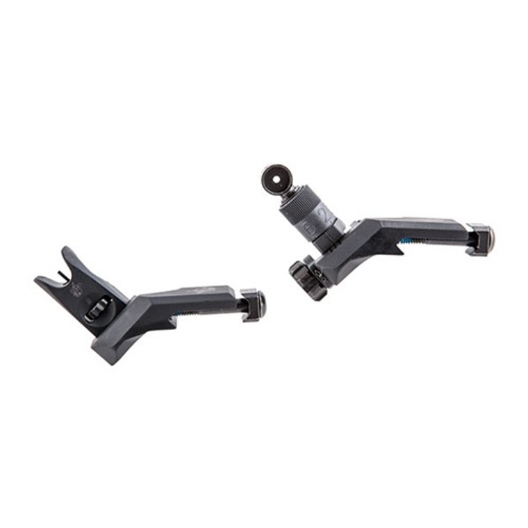 Ar-15 Flip-Up 45 Degree Offset Sight Set Clamp Mount Blk