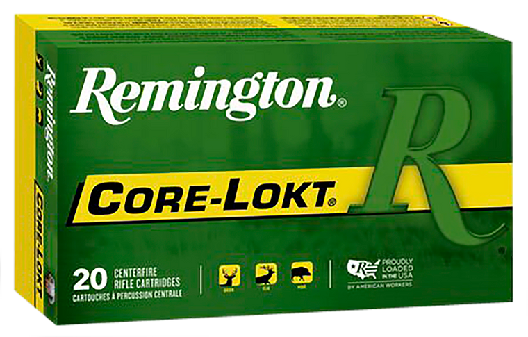 Remington Core-Lokt Ammunition 30-06 Springfield 125 Grain Pointed Soft Point 20RD