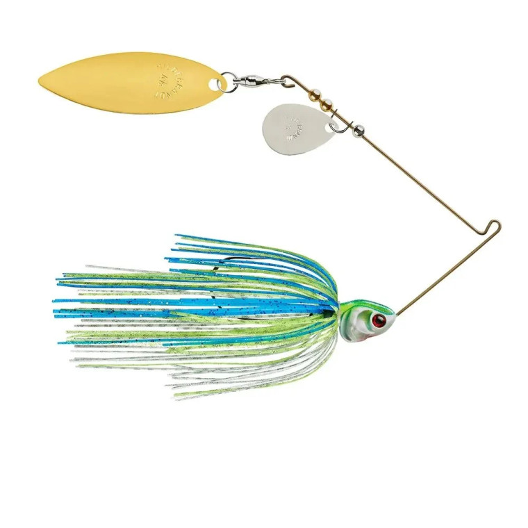 Booyah Covert 3/8oz White/Chart/Blue N/G-Tandem