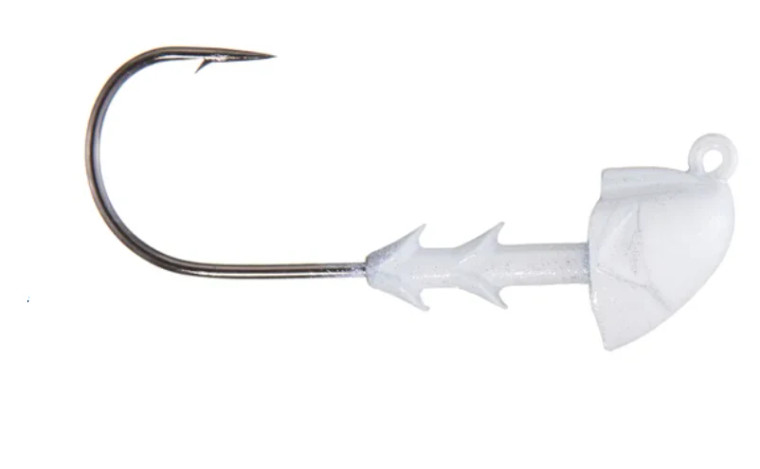 Buckeye The Shocker(Swimbait Head - Light Wire) 3/16 oz Pearl 3pk.