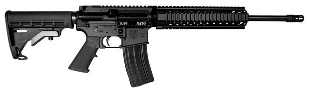 Diamondback DB1717K002 DB15 5.56x45mm NATO 16" 30+1 Black 6 Position Stock Black A2 Grip Right Hand 10" Free-Float Quad Rail