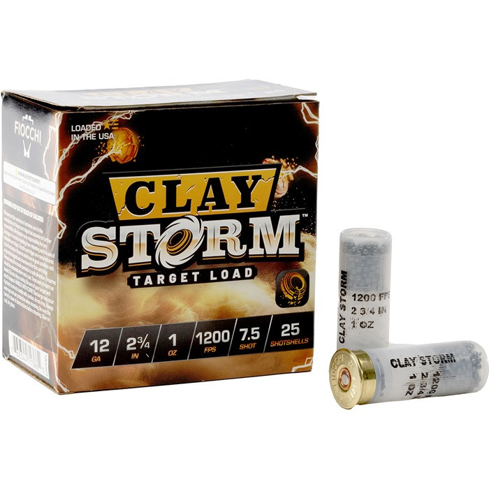 Fiocchi Ammunition Clay Storm 12 Gauge 2-3/4'' 1-1/8Oz #7.5 Shot 1200 Fps 25/Box