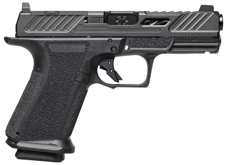Shadow Systems SS1040CA MR920 Elite 9mm 10+1 Black Black Nitride Optic Cut/Serrated/Window Cut Stainless Steel Slide Black Black Interchangeable Backstrap Grip *CA Compliant