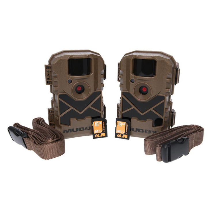 Muddy Pro Cam 24 Trail Camera Combo 2 Pack with SD Cards and Batteries