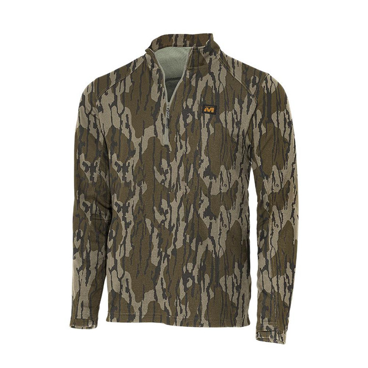 Muddy DV8 Quest Midweight Quarter Zip Sweatshirt Mossy Oak Bottomland 3XL