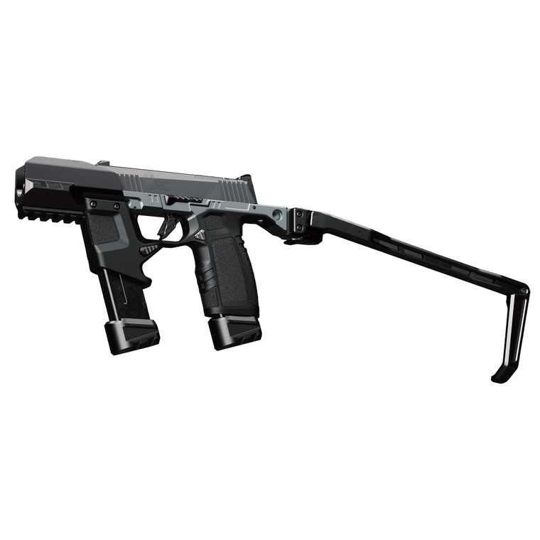 Tyrant CNC TDP365TWSBLK Black Aluminum/Polymer Folding Fits Sig P365