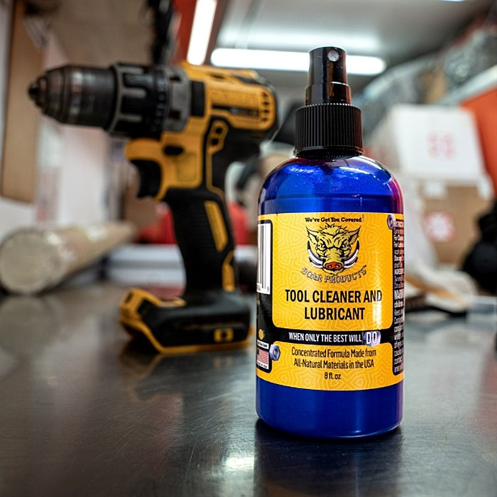Boar Products Tool Cleaner And Lubricant, 8Oz Spray Bottle