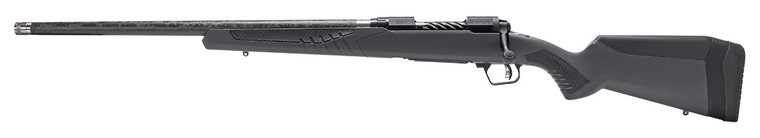 Savage Arms 58322 110 UltraLite 7mm BC 4+1 20" Carbon Fiber Threaded Barrel, Black Melonite Drilled & Tapped Stainless Steel Receiver, Adj AccuStock Gray Synthetic Stock, Left Hand