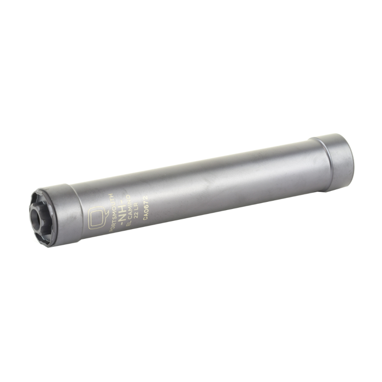 Q LLC SILEC22 El Camino 22 LR .99" Diameter, Black PVD Titanium/Stainless Steel 1/2"-28 tpi