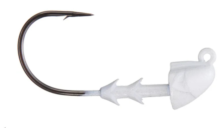 Buckeye The Shocker Swimbait Head 1/4 oz Pearl 3pk.