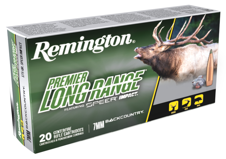 Remington Ammunition 28988 Premier Long Range 7mmBC 175gr 20 Per Box/10 Case