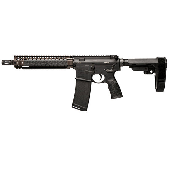 Daniel Defense 0208806030 DDM4 MK18 5.56x45mm NATO 10.30" 32+1 Black Hard Coat Anodized Rec Flat Dark Earth Anodized Picatinny Handguard Black Polymer SBA3 Pistol Brace