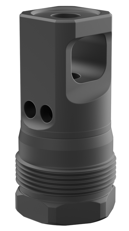 Breek Arms BRK4430 Echo Single Port Plan B Black Nitride Steel 1/2"x28 Threads 223 Cal/5.56mm