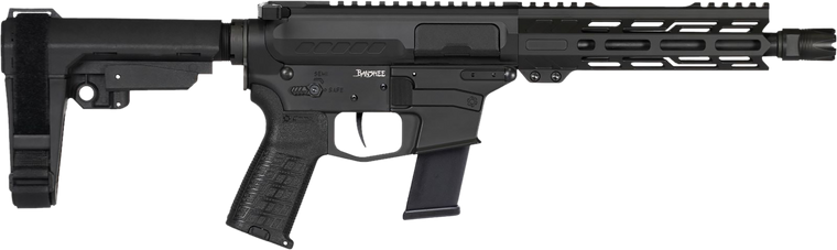 CMMG Banshee MKG Fixed Ejector Handgun 45 Auto 13rd Magazine 8" Barrel RipBrace Armor Black