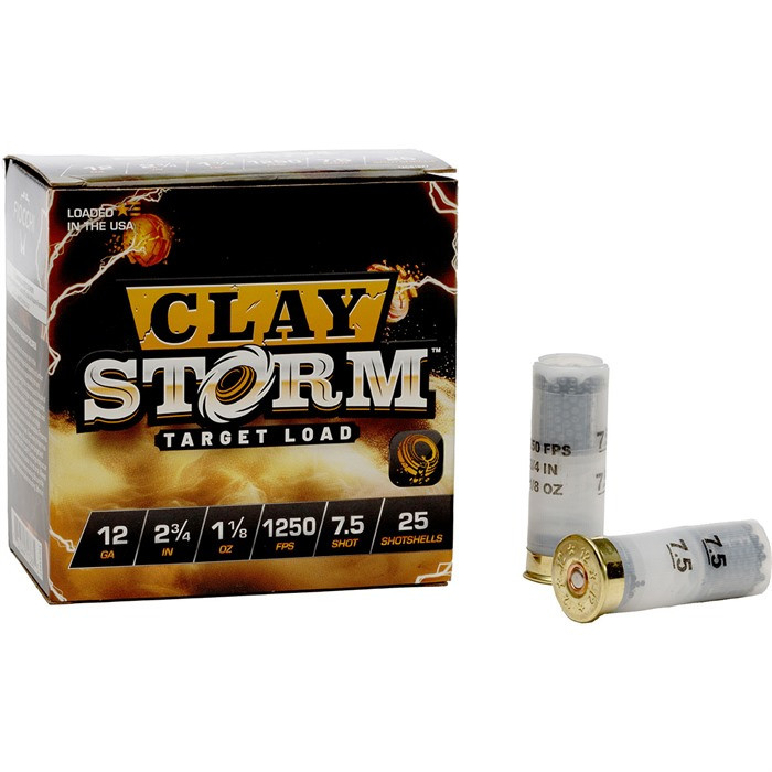Fiocchi Ammunition Clay Storm 12 Gauge 2-3/4'' 1-1/8Oz #7.5 Shot 1250 Fps 25/Box