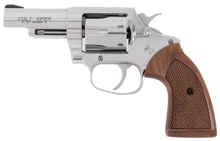 Colt Viper 357Mag 3 Ss Half Lug Walnut