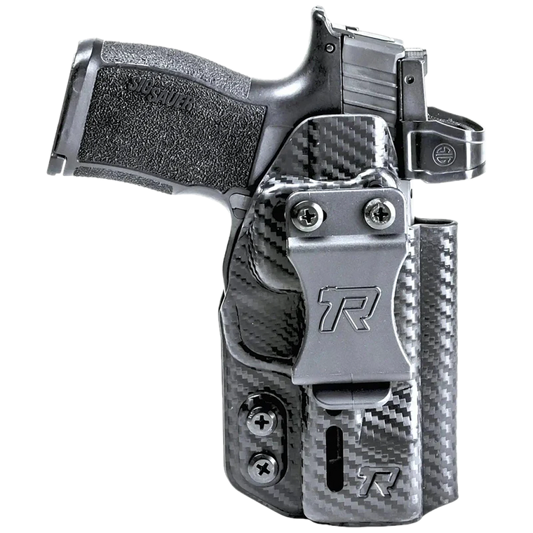 Rounded Gear RGDRUIDGLKDSCFAMBI Druid IWB/OWB Black Carbon Fiber Kydex Fits Glock 17/19/23/32 Ambidextrous