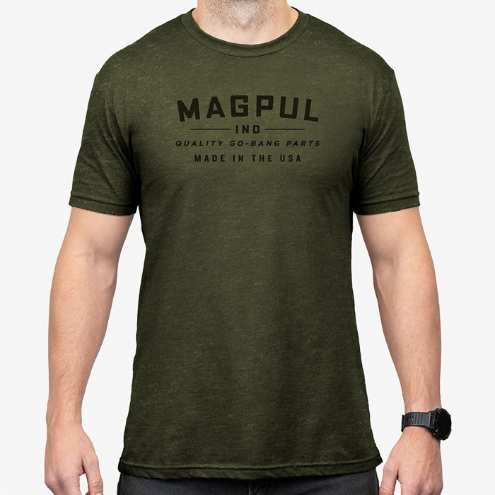 Magpul MAG1112-317-3XL Go Bang Parts OD Green Cotton/Polyester Short Sleeve 3XL