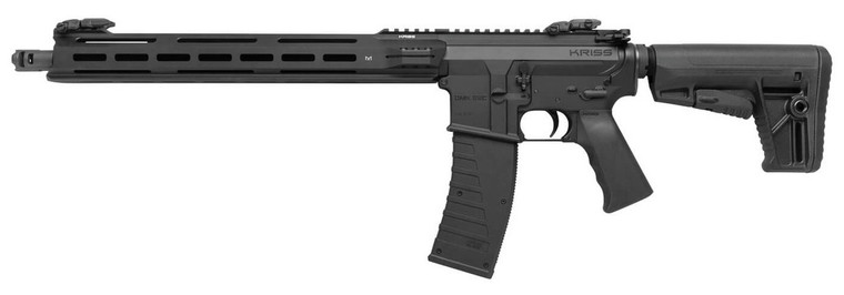 Kriss USA DM22CBL04 DMK22C Arca Full Size 22 LR 25+1 16.50" Black Nitride Steel Threaded Barrel, Black Aluminum Receiver, Arca Swiss Handguard, Black Synthetic 6 Position Stock