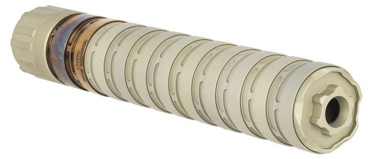 Q LLC SILE9 Erect9r 9mm Luger 1.37" Aluminum w/Stainless Steel Baffles 1/2"-28 tpi