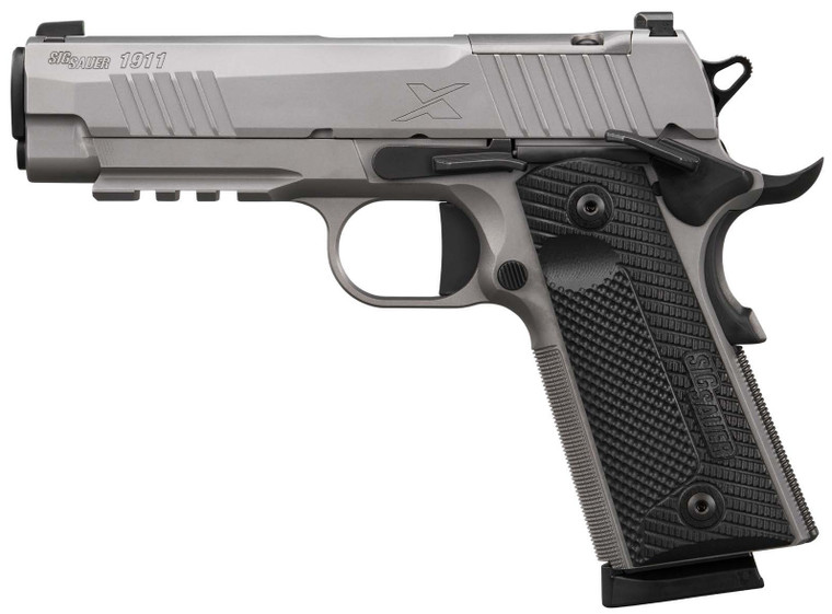 Sig Sauer 1911-XCARRY Stainless Handgun .45 ACP 8rd Magazine(2) 4.2" Barrel Optic Ready