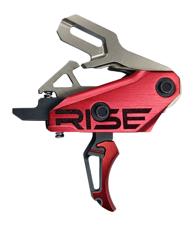 Rise Armament RA-535 Advanced Performance Single Stage AR Rifle Trigger 3.5 lb Curved Red