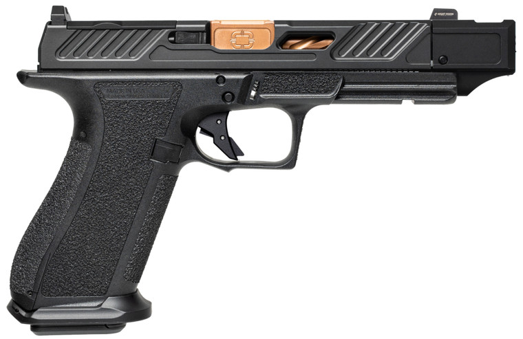 Shadow Systems SS2239CA DR920P Elite 9mm 10+1 Bronze TICN Black Nitride Optic Cut/Serrated/Window Cut Stainless Steel Slide Black Black Interchangeable Backstrap Grip *CA Compliant